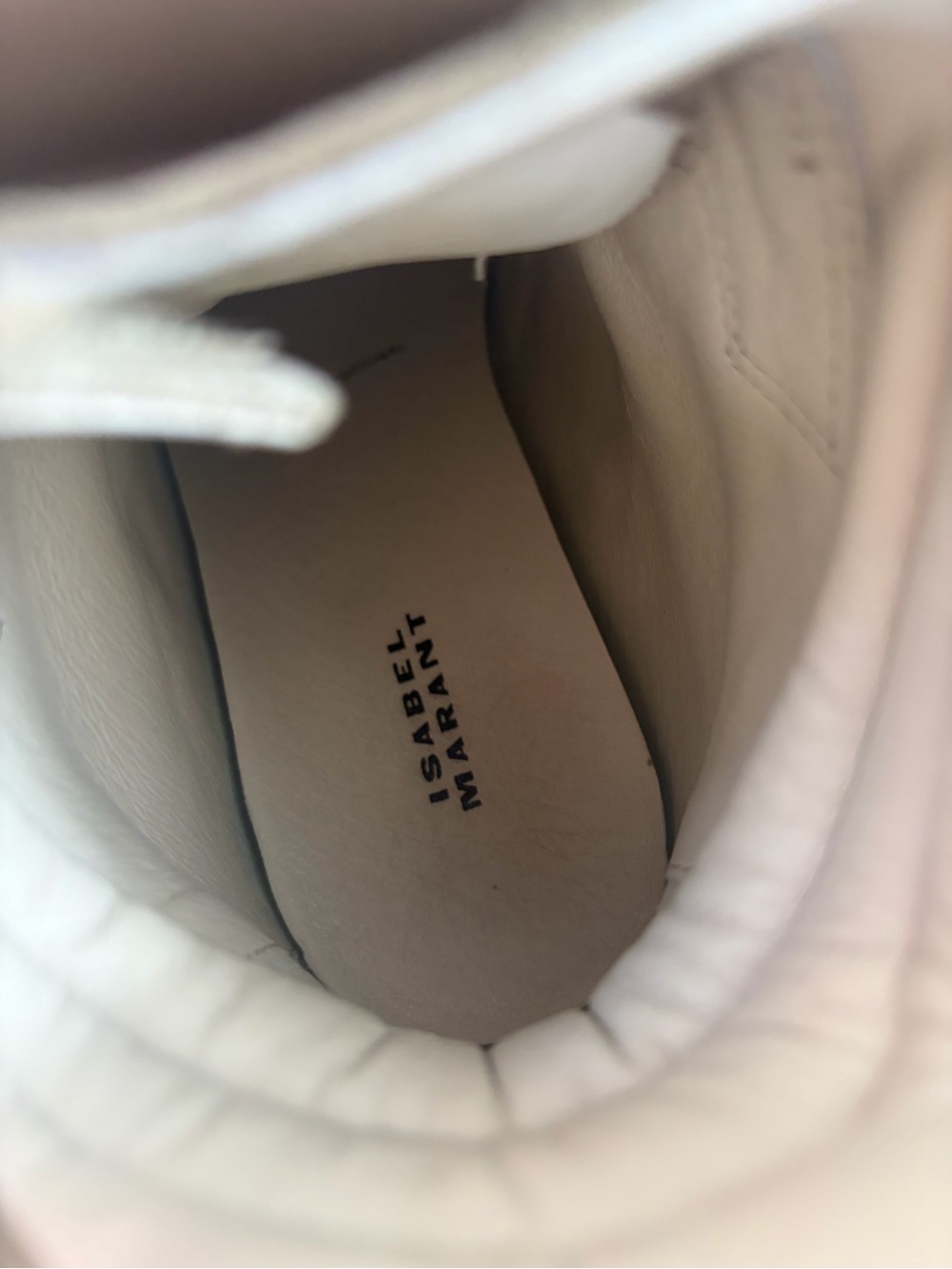 Isabel Marant Tan and Beige Suede Heeled Sneakers - Picture 4 of 6